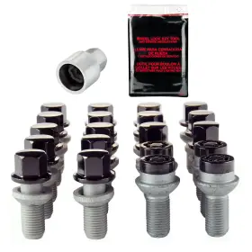 68018bk Mcgard Black Radius Seat Lug Bolt Kit M14 X 1.5 Thread Size 17mm Hex Siz