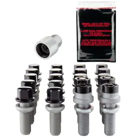 68032bk Mcgard Black Conical Seat Lug Bolt Kit M14 X 1.5 Thread Size 17mm Hex Si