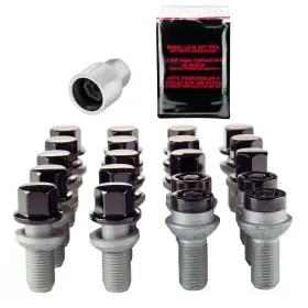68174bk Mcgard Black Radius Seat Lug Bolt Kit M14 X 1.5 Thread Size 17mm Hex Siz