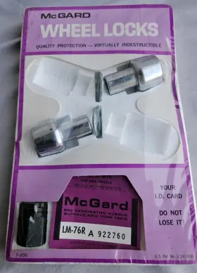 16-20r Mcgard Lm-76r Wheel Locks Kit 342 Long Mag 7/16-20r Chrome New Old Stock