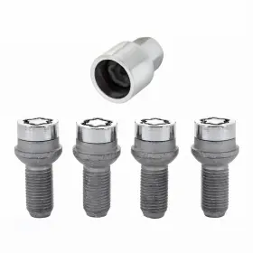 Tlx-mcg28174-cl360a75 Mcgard Wheel Lock Bolt Set For Mercedes-benz Cl550/cl600 2009-2014 4 Pack Chrome
