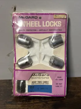 Ts-12 Mcgard Vtg Nos Wheel Lock Nut Set For Bmw 1968 #157 Size 12 X 1.5 Steel
