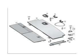251-898-01-14 Mercedes-benz Genuine Holder