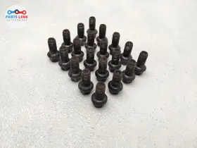 9901707 Mercedes-benz 990 17 07 2009-12 Sl63 Amg Wheel Rim Lug Nut Bolt Set Black R230 Sl65 Slc43 Slk55