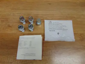 B66408248 Mercedes-benz Disk Wheel Rim Lock Set Genuine -