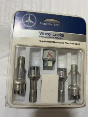 Bq6408120 Mercedes-benz Oem Wheel Locks Bolts - W126 R129 Part No Bq 6 40 8120 Old Stock