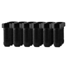 7406k6-blk Metal Lugz 24-14x2.0 Black Hex Bolt Conical Style Lug Nuts Full Kit 14mmx2.0