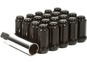 Lk-w5896stb Method Race Wheels Lug Nut Kit Spline 9/16-18 8 Black 32 Lugs