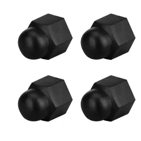 111601173 Mid America Motorworks 686420276852 1972-1979 Vw Beetle Lug Nut Caps Black Plastic Set Of 4 Usa Made