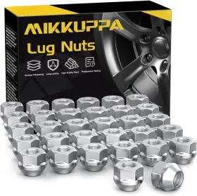 Qln-369 Mikkuppa 9/16-18 Open End Lug Nuts Replacement For 2002-2011 Silver