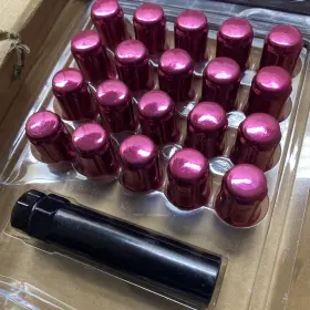 M12x1.5 Mikkuppa Qln-389 Lug Nuts - Replacement For 1994-2013 Rose Pink