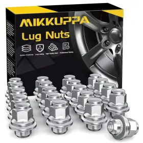 Qln037 Mikkuppa 20pcs Chrome Mag Lug Nuts For Toyota Avalon Camry Corolla Rav4 Sienna