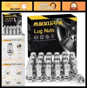 Qln084-xhy Mikkuppa M12x1.5 Mag Lug Nuts 24pc 47mm 13/16 Hex Toyota Tacoma 4runner Lexus Gx