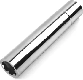 Qln093-xhy Mikkuppa 7 Point Spike Lug Nuts Spline Socket Chrome