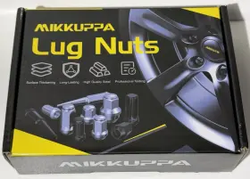 M12x1.5 Mikkuppa Qln104 Lug Nuts - Replacement For Fusion Focus 20 Packs Black