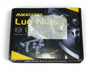 Qln141 Mikkuppa Lug Nuts 24 Pcs 45mm 14x1.5 Black