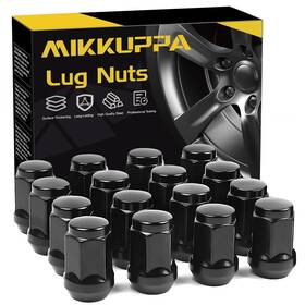 Mikkuppa Qln148 M12x1.5 Atv Lug Nuts 16pcs 12x1.5 Aftermarket Black With 1