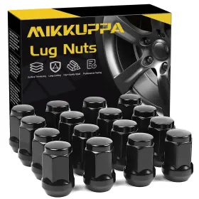M12x1.5 Mikkuppa Qln148 Atv Lug Nuts 16pcs 12x1.5 Aftermarket Black With 1