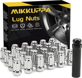 M12x1.25 Mikkuppa Qln151 24pcs Lug Nuts - Replacement For 2005-2015 Silver