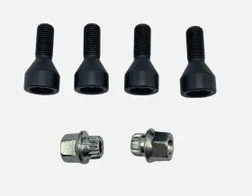 36130141577 Mini New Cooper Wheel Lock Set Locking Lug Bolts R50 R52 R53 Bmw