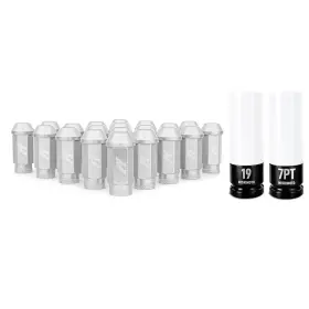 Mmlg-1220-23lsl Mishimoto Wheel Lug Nut Aluminum Locking Nuts 1/2 X 20 23pc Set