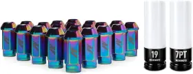 Mmlg-125-20lnc Mishimoto Neo Chrome Aluminum Locking Lug Nuts M12x1.25 20pc