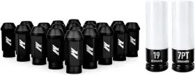 Mmlg-15-20lbk Mishimoto Aluminum Locking Lug Nuts M12x1.5 20pc Set - Black