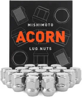 Mmlg-ac1215-20ch Mishimoto Steel Lug Nuts M12x1.5 Acorn Seat 20pc Set Chrome