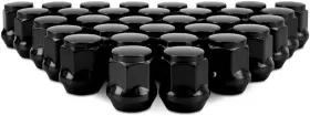 Mmlg-ac1415-32bk Mishimoto Steel Lug Nuts M14x1.5 Acorn Seat 32pc Set Black