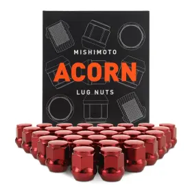 Mmlg-ac1415-32rd Mishimoto For Steel Acorn Lug Nuts M14 X 1.5 - 32pc Set Red