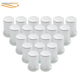 Mc1101962yc Mitoharet Lug Nut Covers 33mm Push-on Tube Top Hat Plastic 3 3/8 Inch Set Of 20