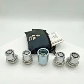 Mz2312852 Mitsubishi Wheel Lock Kit - Mcgard Part # Chrome Oem Os