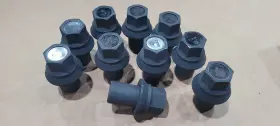 M22x1.5 Mohawk 038115 Lot Of 10 - New Flyer Capped Flanged Skirt Rear Wheel Lug Nuts