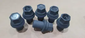 M22-1.5 Mohawk 578732 6 Pack 33mm X 39mm Sleeve Wheel Lug Nut M22-1.5x39mm Skirt Flange