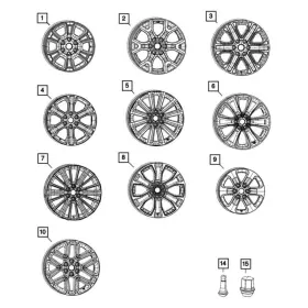 04755567aa Mopar For Ram 1500 2022-2024 18 Alloy Factory Wheel