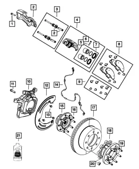 06513762aa Mopar Genuine Hub Stud