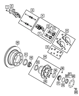 06514074aa Mopar Genuine Hub Stud