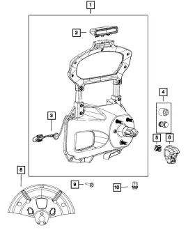 4755281aa Mopar Genuine Spare Tire Lock Kit