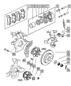 4897915aa Mopar Genuine Hub Stud