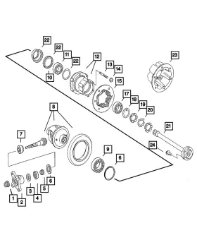 5134714aa Mopar Genuine Hub Stud