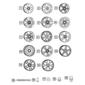 5pn34lauaa Mopar For Dodge Challenger 2018 Wheel