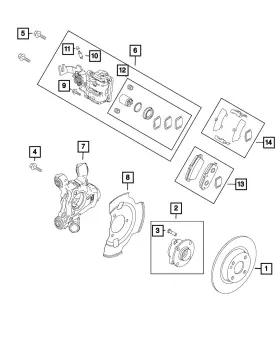 68313948aa Mopar Genuine Wheel Lug Stud