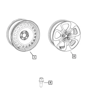 68320140aa Mopar Genuine Wheel Lug Stud