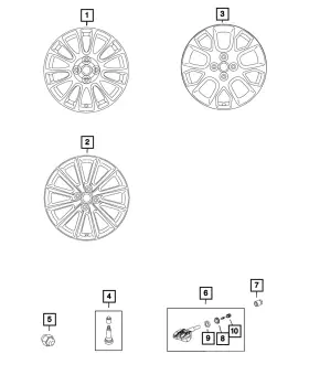 68454076aa Mopar Genuine Wheel Lug Nut