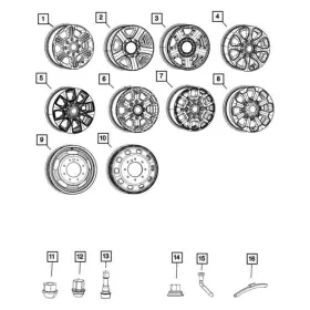 6yz45dx8ab Mopar For Ram 3500 2020-2021 Rear Outer Aluminum Wheel