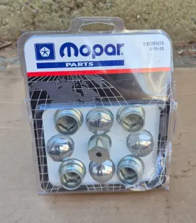 82207479 Mopar 2003-2011 Dodge Ram 1500 Dakota Durango Nos 9/16-18 Lug Nut Wheel Lock Kit