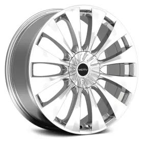 436c-6751838 Motiv 436c Margin Wheels 16x7.5 38 5x100 73.1 Chrome Rims Set Of 4