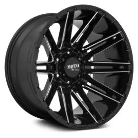 Mo99822087318n Moto Metal Mo998 Kraken Wheels 22x10 -18 8x170 125.1 Black Rims Set Of 4