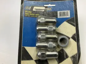 1761 Mr Gasket Mr. Chrome Plated Wheel Lug Nuts - 5 / Pack 1/2 Inch Right Hand Thread