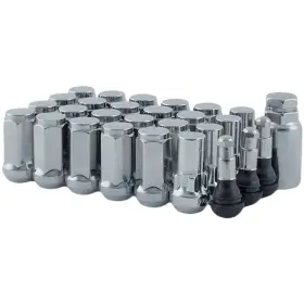 5456lk6 Mr. Lugnut 24-14mmx2.00 Chrome Lung Acorn Lug Nut Install Kit For 6 Vehicle